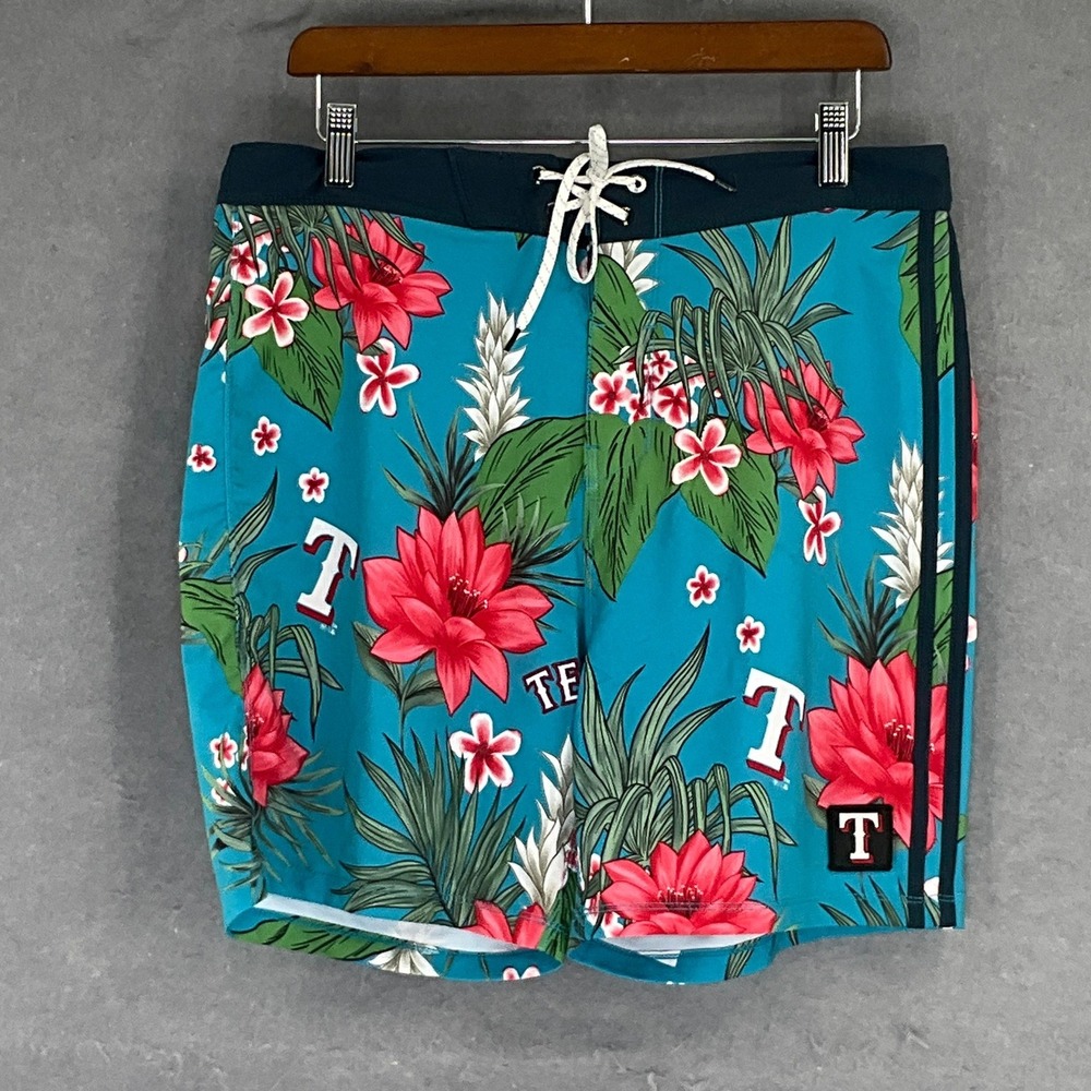 Hurley Phantom Board Shorts Men's 32 Floral Print Texas Longhorns Swim Trunks